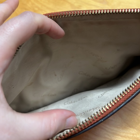 SALE Orange Calvin Klein Wristlet - Picture 6 of 7